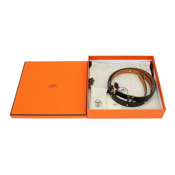 Hermes Belt Pop H Courte 15 85 cm Black Gold Hardware main image 4